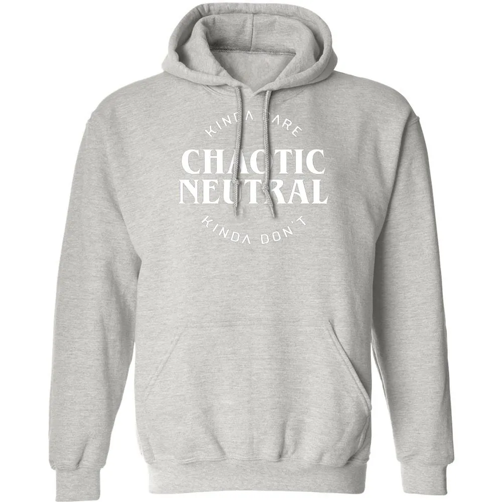 Chaotic Neutral Alignment Kinda Care Kinda Don't Classic Unisex Hoodie - Ash - 8