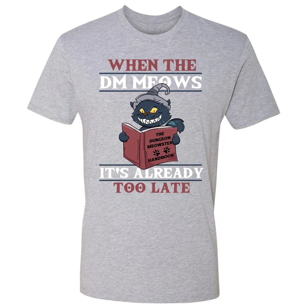 When The DM Meow Premium Unisex T-Shirt - Heather Grey - 9