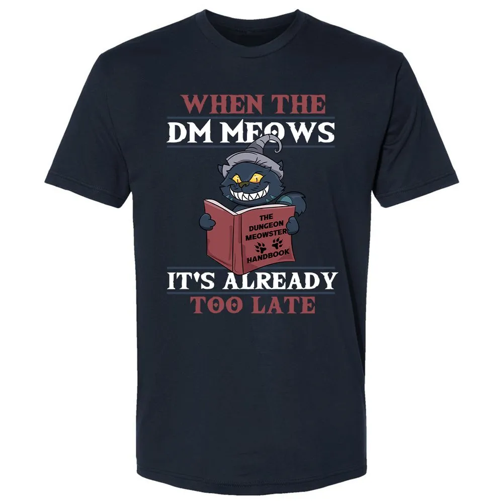 When The DM Meow Premium Unisex T-Shirt - Midnight Navy - 2