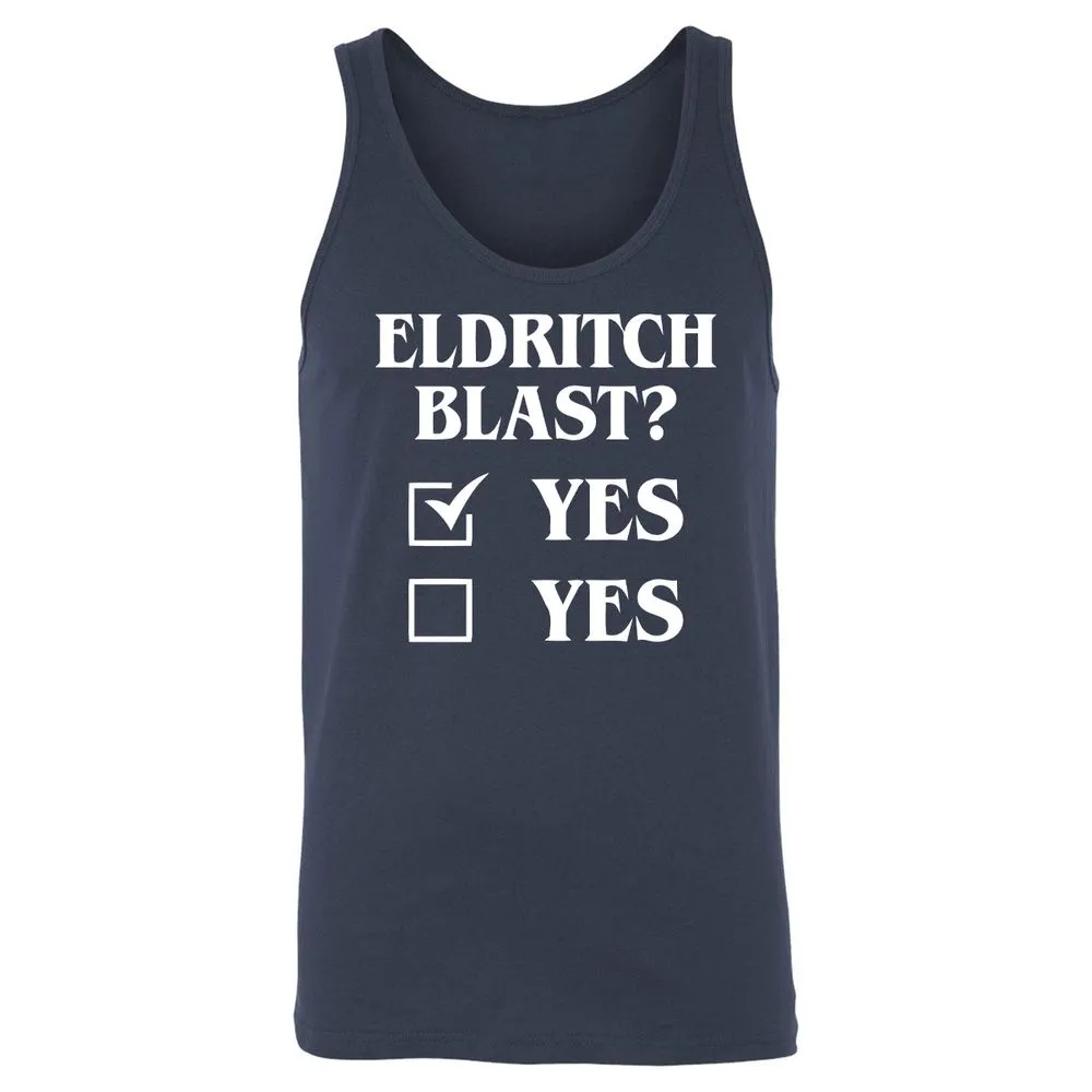 Eldritch Blast Yes Unisex Jersey Tank - Navy - 2