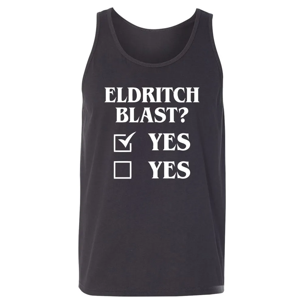 Eldritch Blast Yes Unisex Jersey Tank - Dark Grey - 7