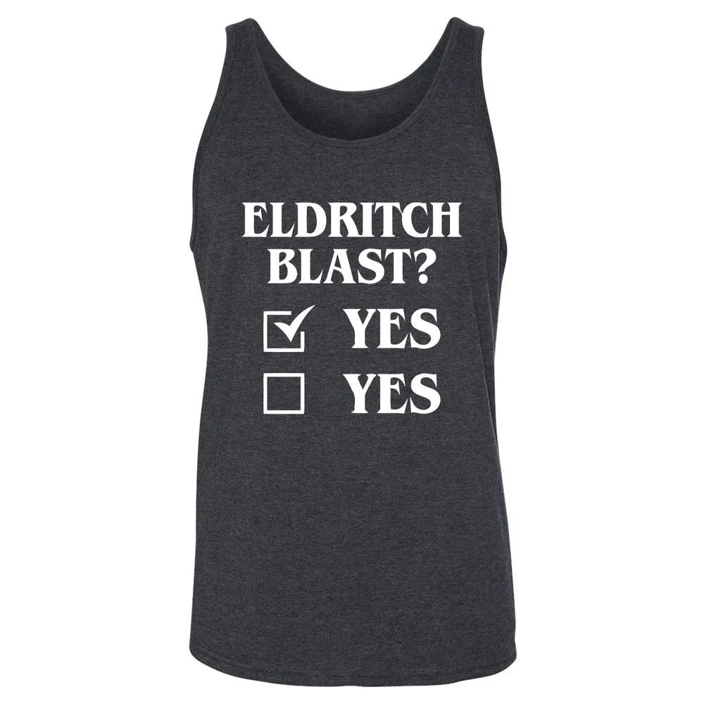 Eldritch Blast Yes Unisex Jersey Tank - Dark Grey Heather - 6