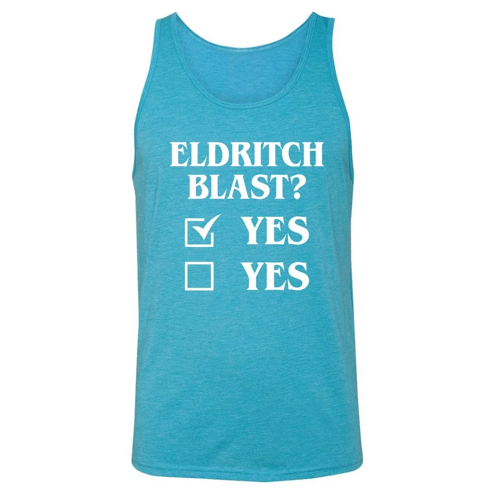 Eldritch Blast Yes Unisex Jersey Tank - Aqua Triblend - 3