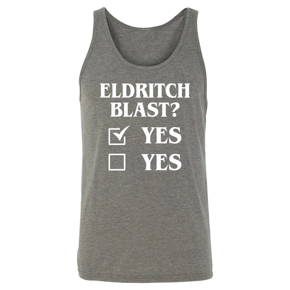 Eldritch Blast Yes Unisex Jersey Tank - Grey Triblend - 8