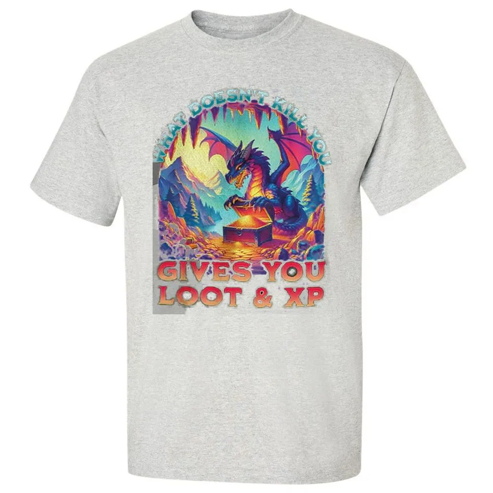 What Doesn't Kill You Give You Loot & XP Classic Unisex T-Shirt - Ash - 2