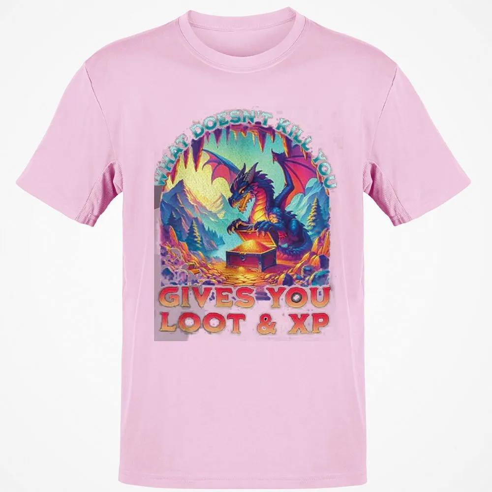 What Doesn't Kill You Give You Loot & XP Classic Unisex T-Shirt - Light Pink - 5