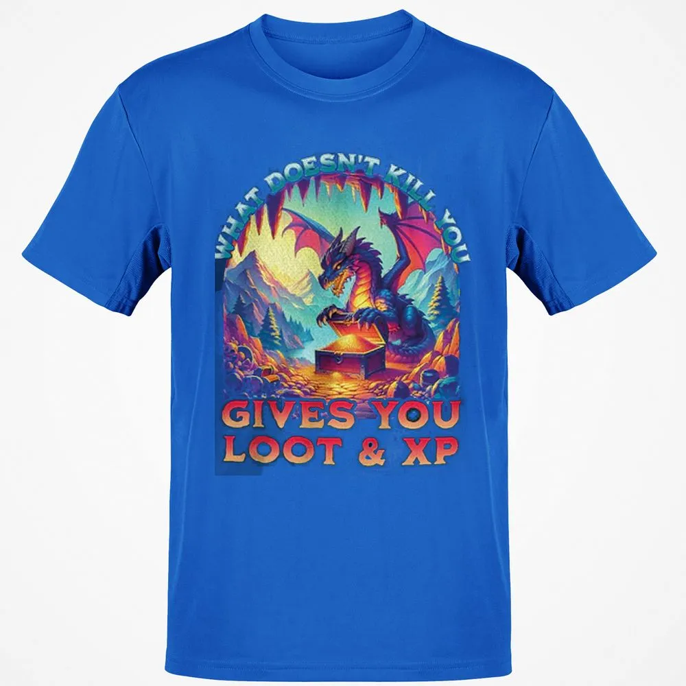 What Doesn't Kill You Give You Loot & XP Classic Unisex T-Shirt - Royal - 11