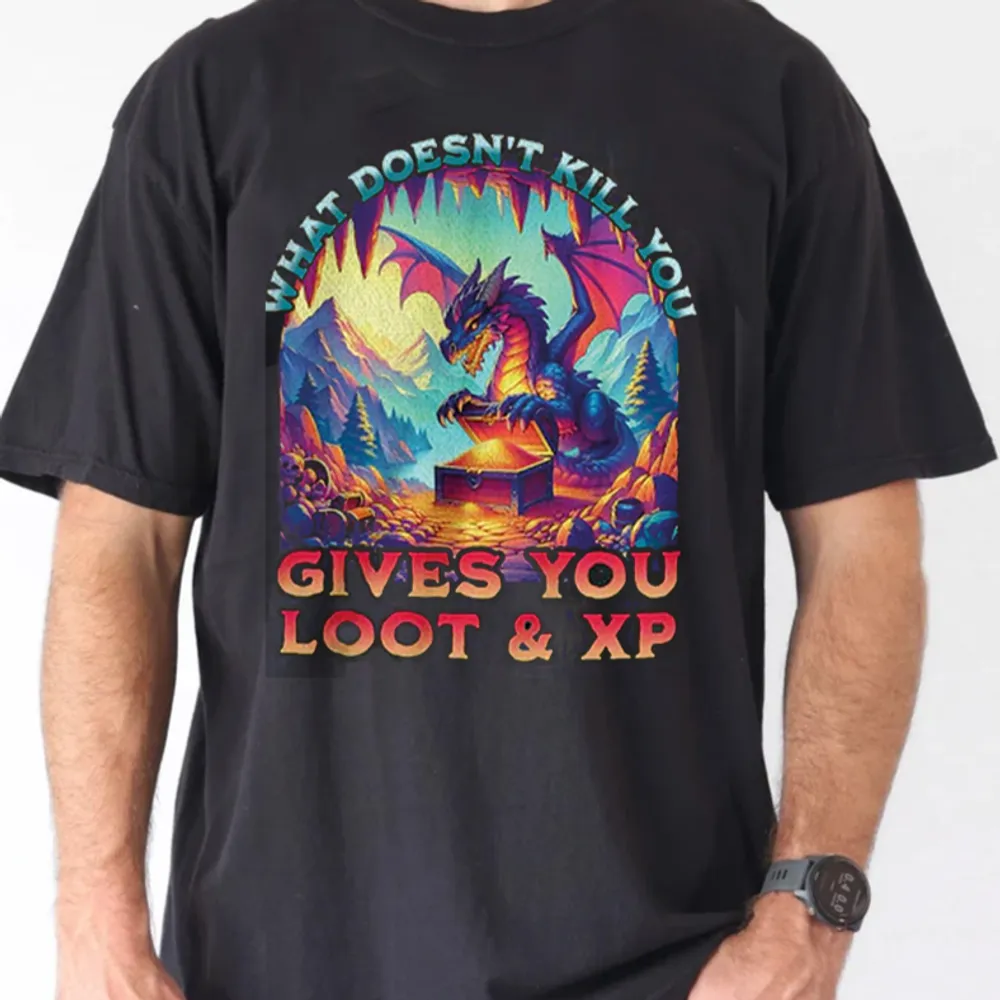 What Doesn't Kill You Give You Loot & XP Classic Unisex T-Shirt - 1