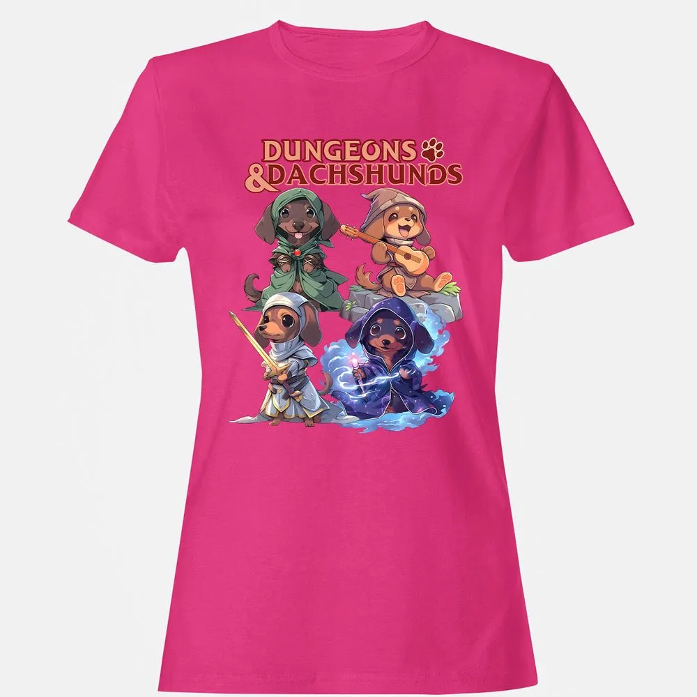 Dungeons & Dachshunds Women's T-Shirt - Heliconia - 6