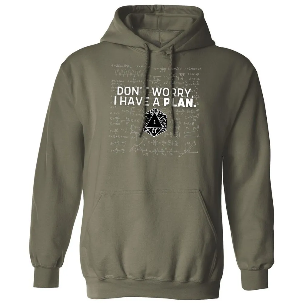Don't Worry I Have A Plan Classic Unisex Hoodie - Military Green - 4
