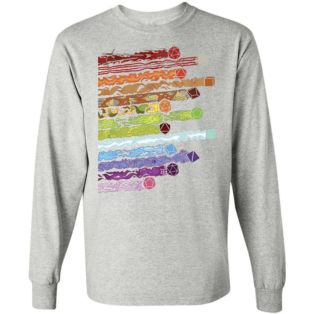 Damage Dices Long Sleeve T-Shirt - Ash - 7