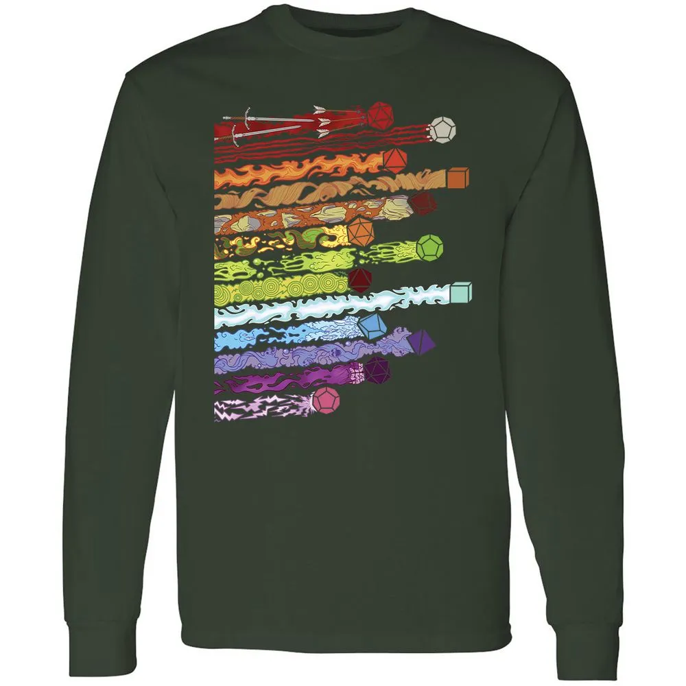 Damage Dices Long Sleeve T-Shirt - Forest Green - 4