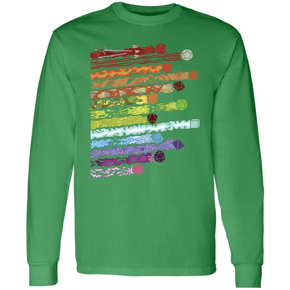 Damage Dices Long Sleeve T-Shirt - Irish Green - 10