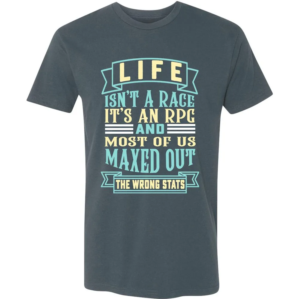 Life Is A RPG Premium Unisex T-Shirt - Indigo - 15