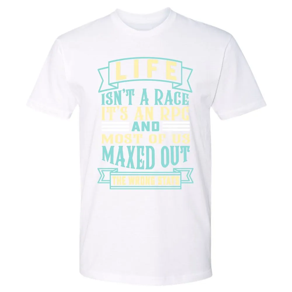 Life Is A RPG Premium Unisex T-Shirt - White - 4