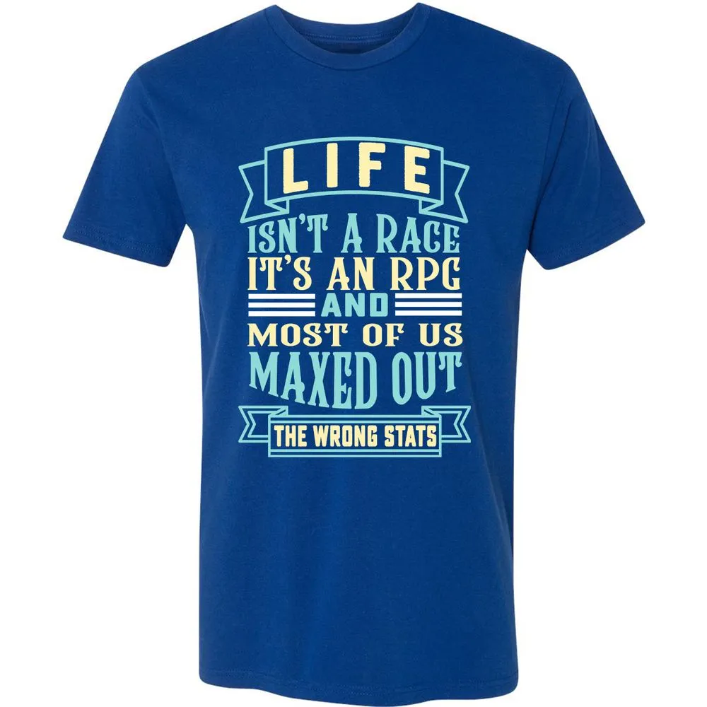 Life Is A RPG Premium Unisex T-Shirt - Royal - 10