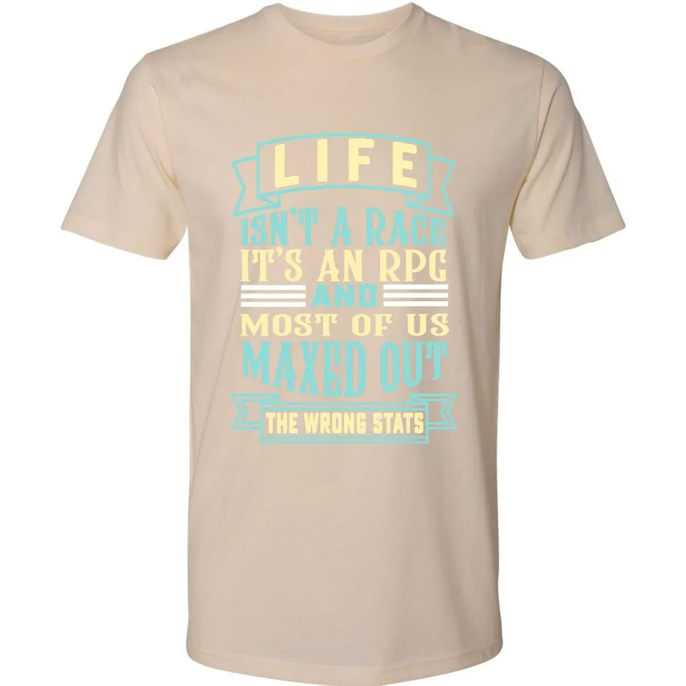 Life Is A RPG Premium Unisex T-Shirt - Cream - 14
