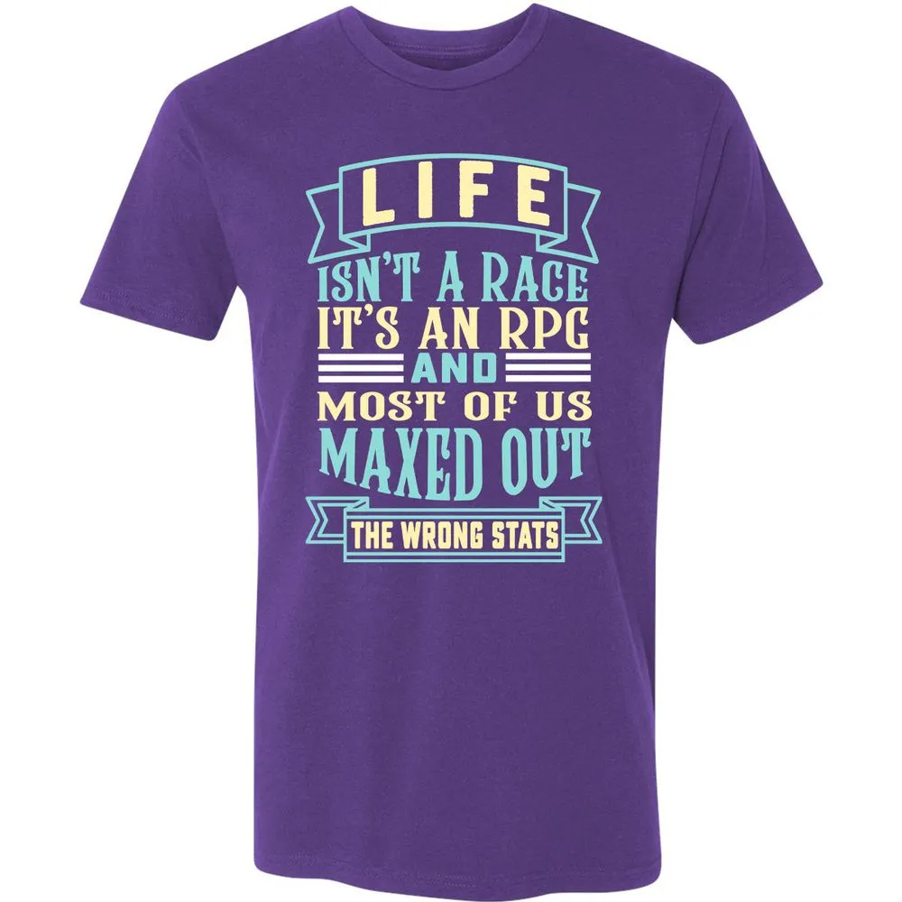 Life Is A RPG Premium Unisex T-Shirt - Purple Rush - 7