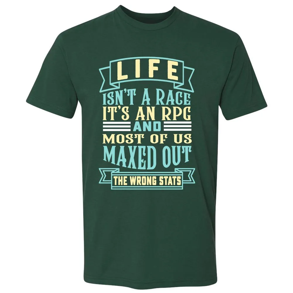Life Is A RPG Premium Unisex T-Shirt - Forest Green - 13