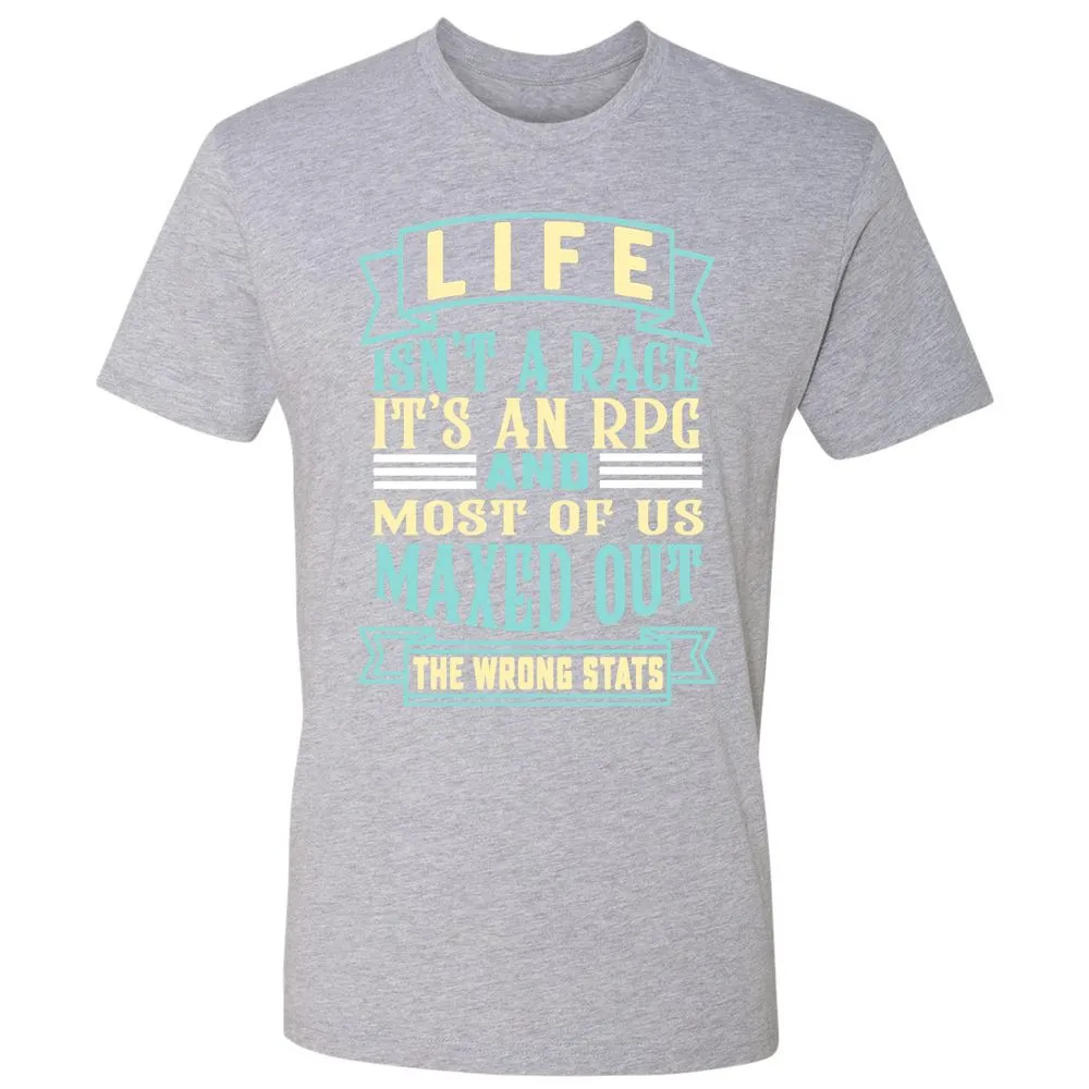Life Is A RPG Premium Unisex T-Shirt - Heather Grey - 9