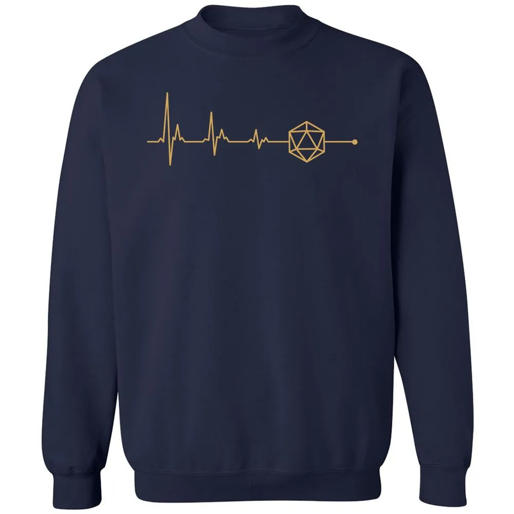 D20 Dice Is My Life Classic Unisex Sweatshirt - Navy - 2