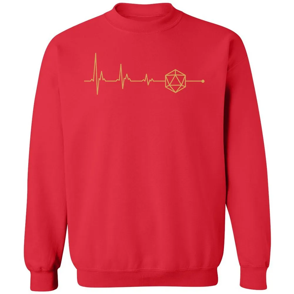 D20 Dice Is My Life Classic Unisex Sweatshirt - Red - 5
