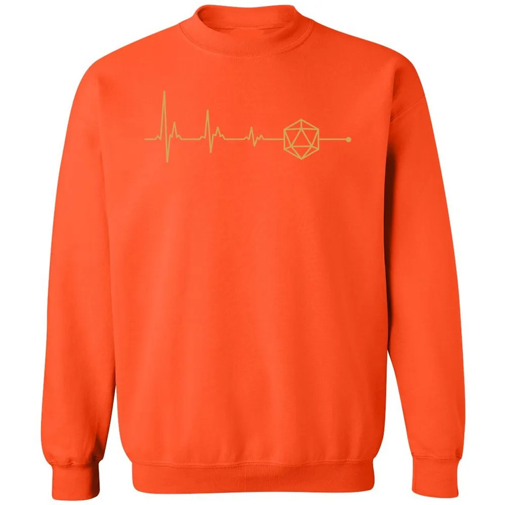D20 Dice Is My Life Classic Unisex Sweatshirt - Orange - 10