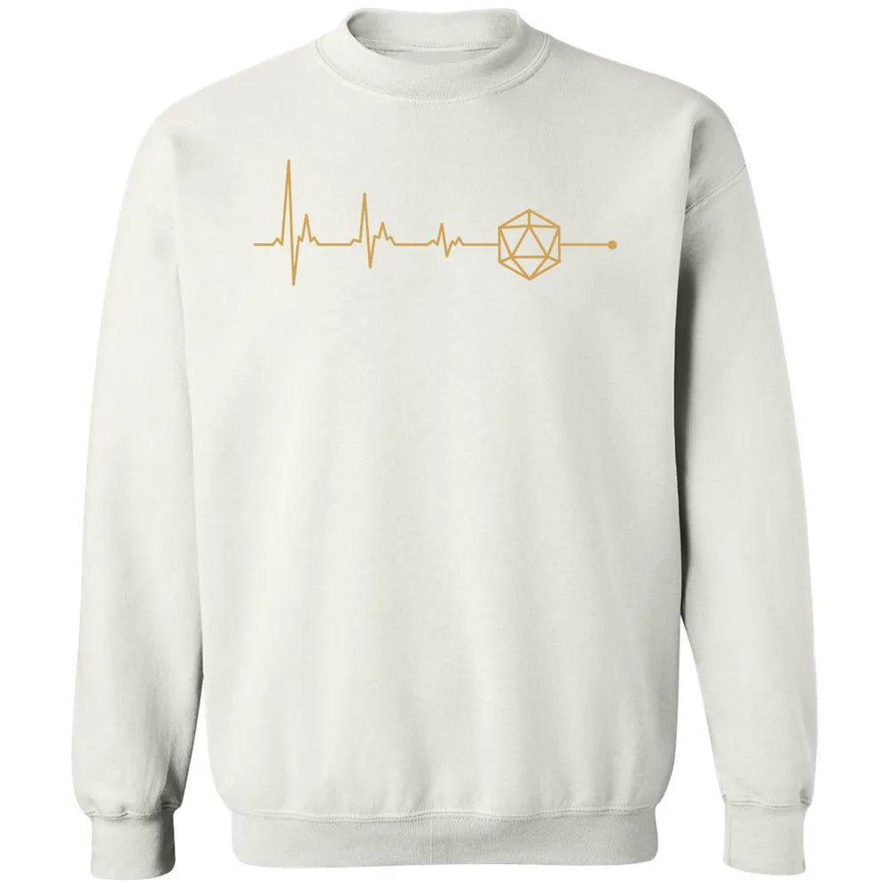 D20 Dice Is My Life Classic Unisex Sweatshirt - White - 12
