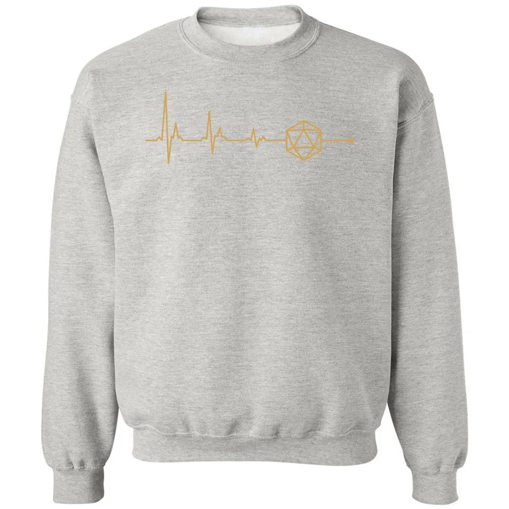 D20 Dice Is My Life Classic Unisex Sweatshirt - Ash - 8