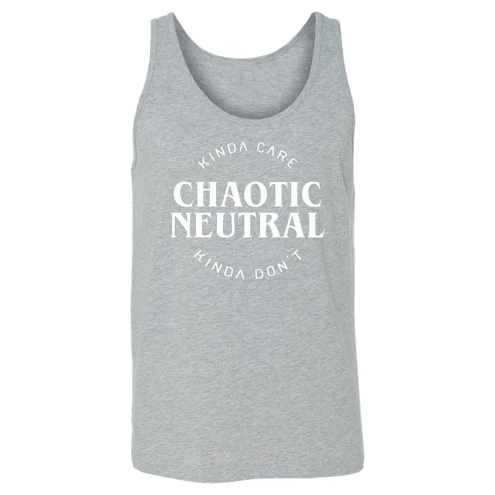 Chaotic Neutral Alignment Kinda Care Kinda Don't Unisex Jersey Tank - Athletic Heather - 4