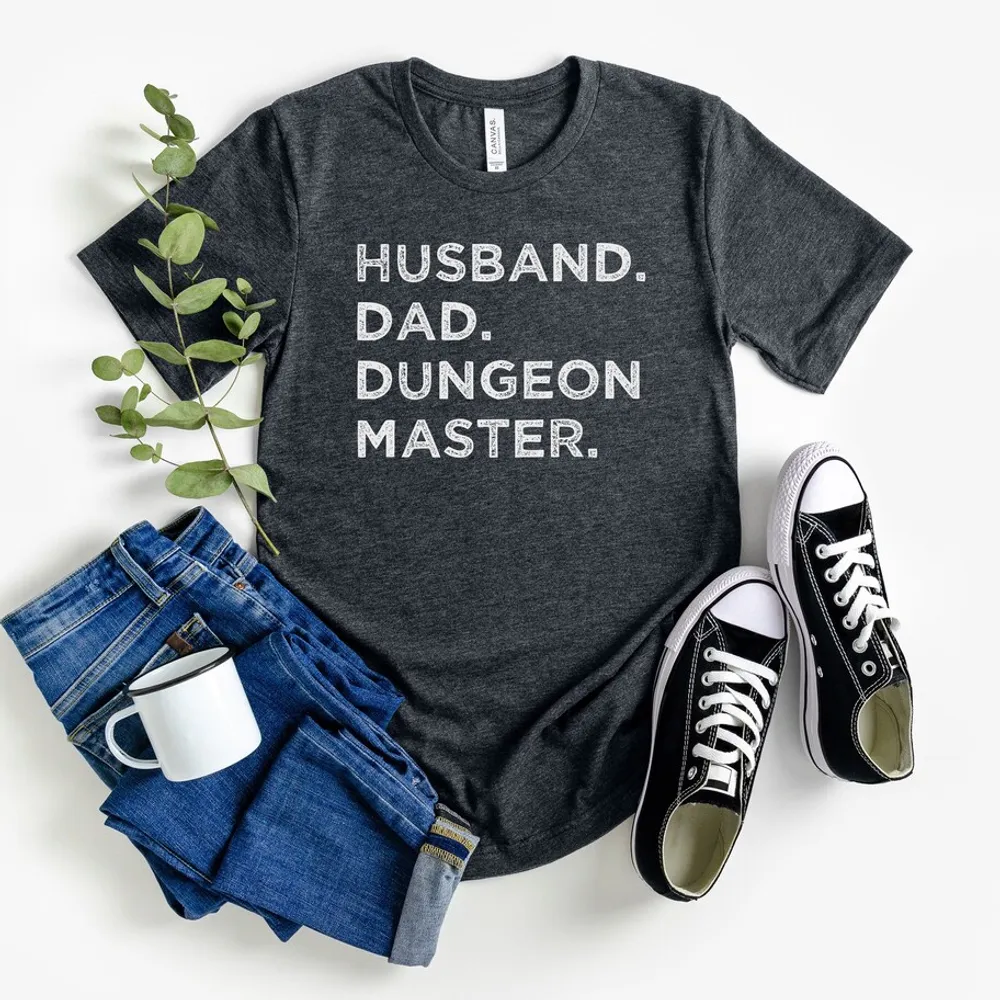 Husband Dad Dungeon Master Classic Unisex T-Shirt - 1