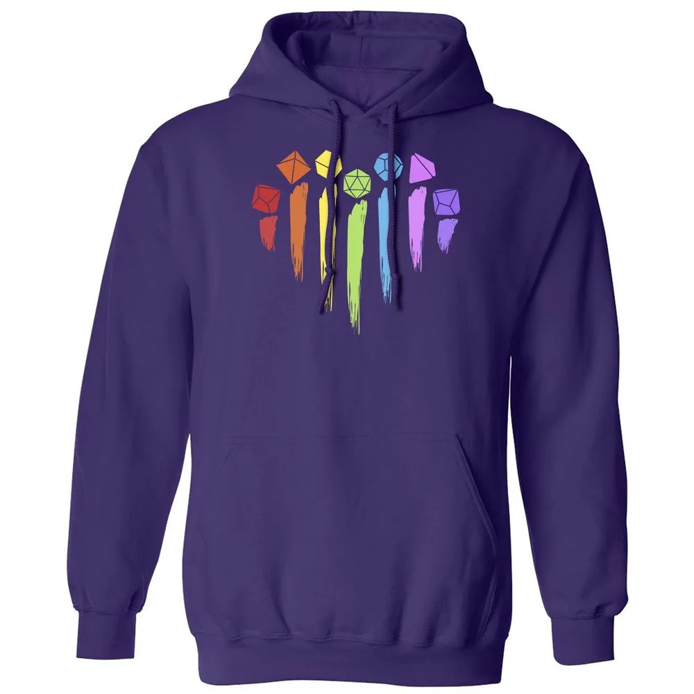 Dice Rainbow Heart Shape - Purple - 6