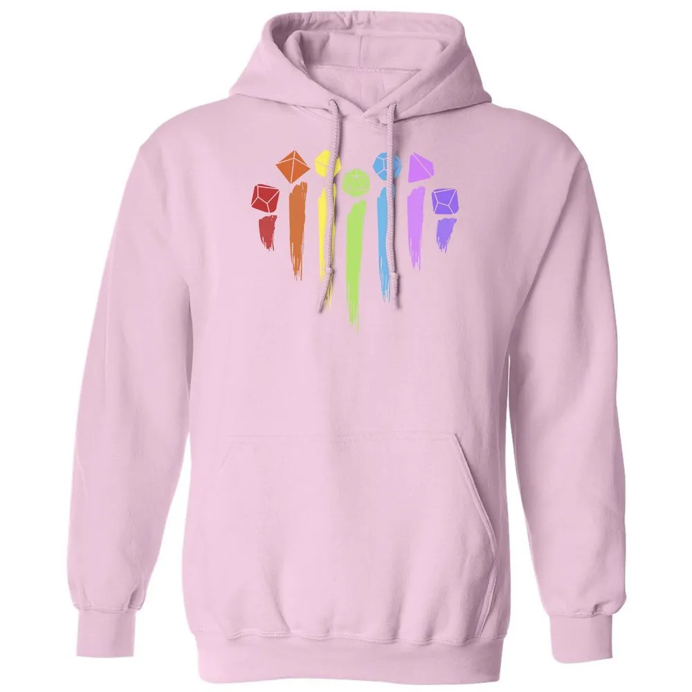 Dice Rainbow Heart Shape - Light Pink - 3