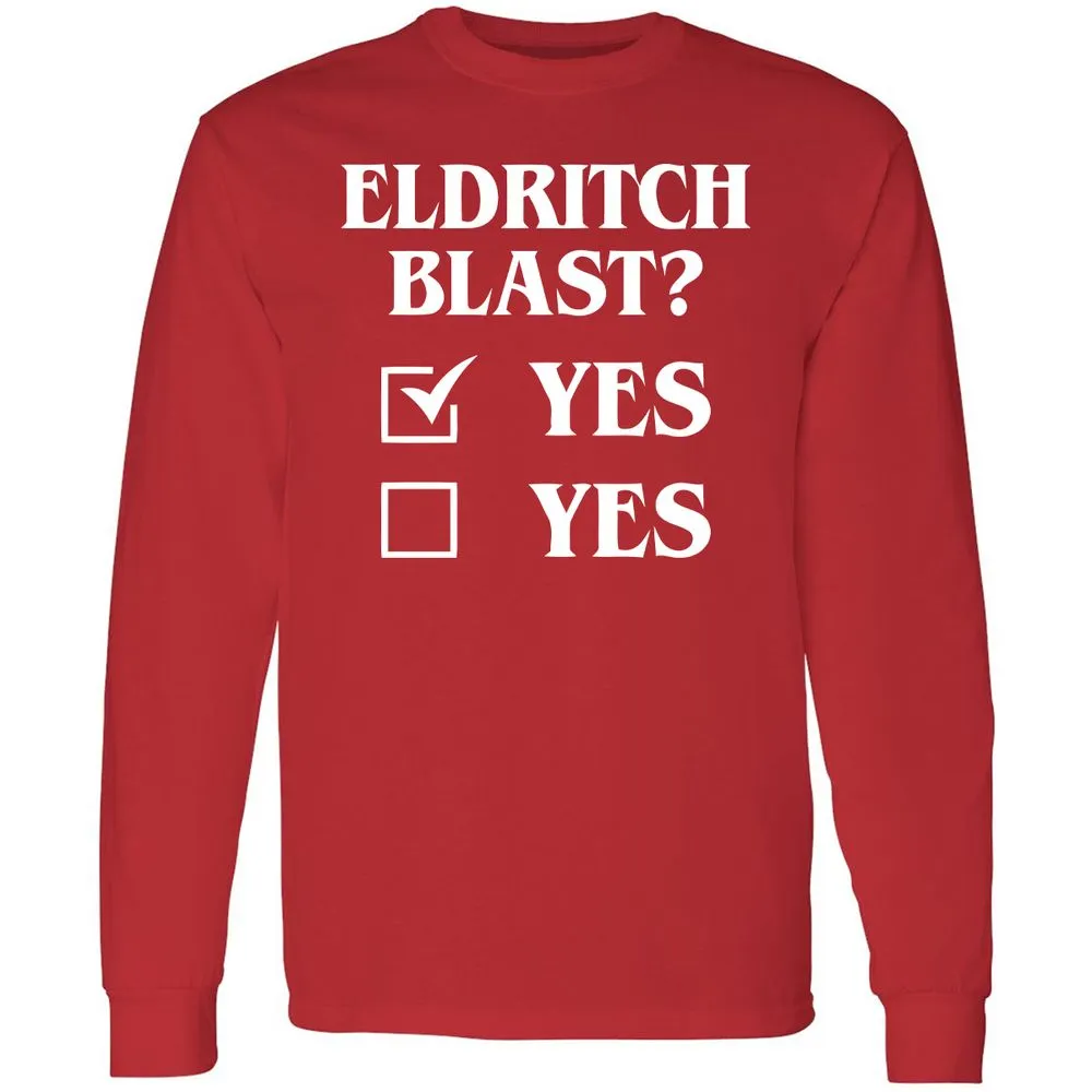 Eldritch Blast Yes Long Sleeve T-Shirt - Red - 14