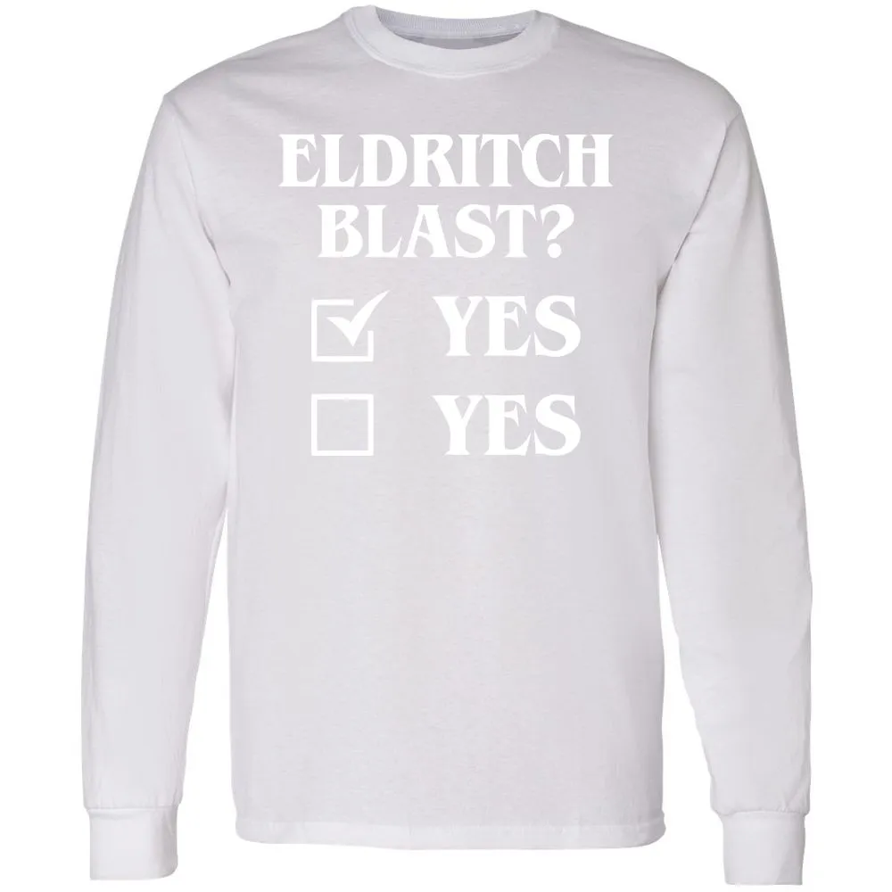 Eldritch Blast Yes Long Sleeve T-Shirt - White - 5