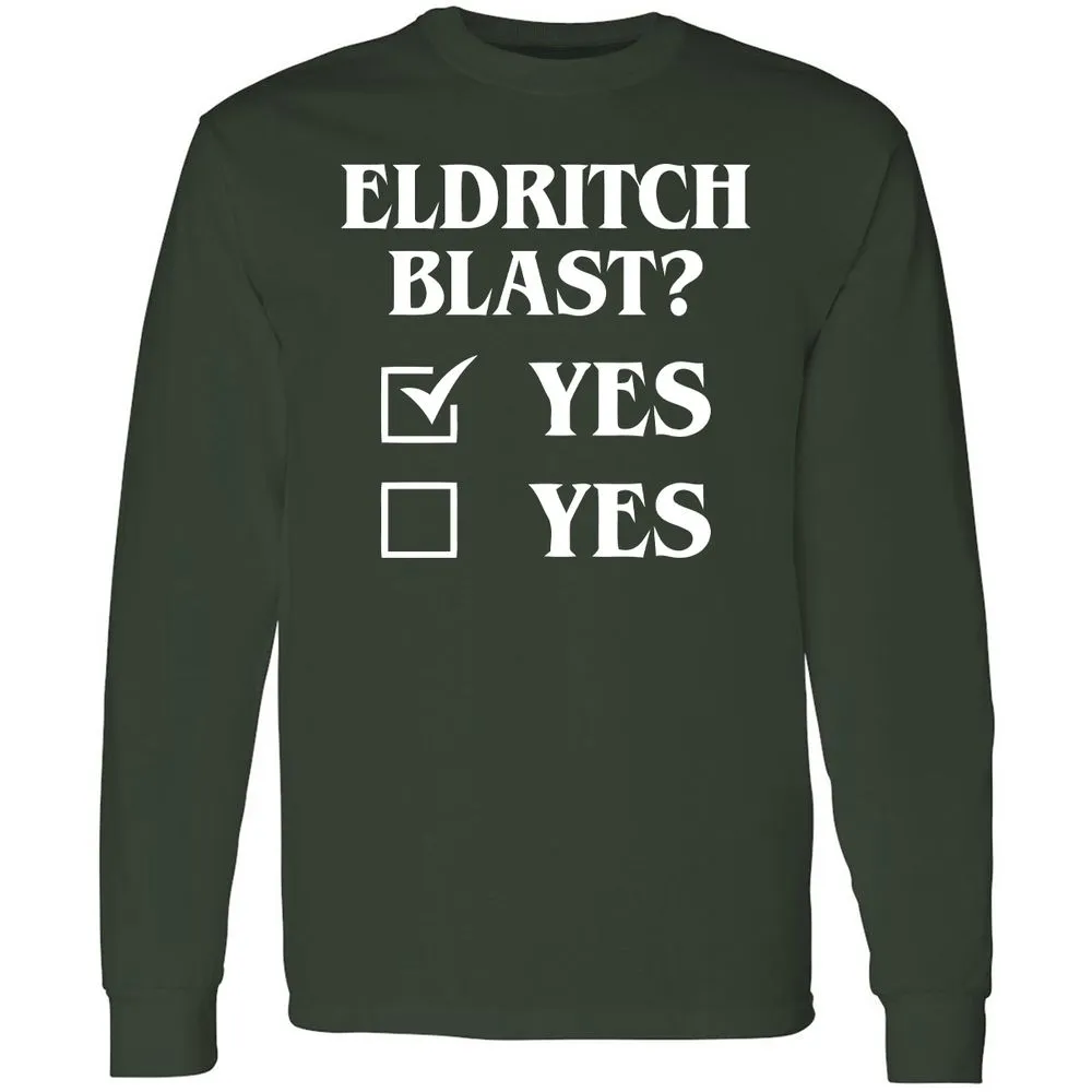Eldritch Blast Yes Long Sleeve T-Shirt - Forest Green - 4