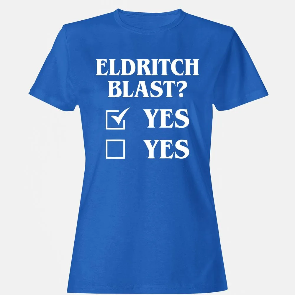 Eldritch Blast Yes Women's T-Shirt - Royal - 14