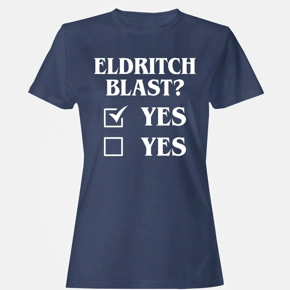 Eldritch Blast Yes Women's T-Shirt - Navy - 10