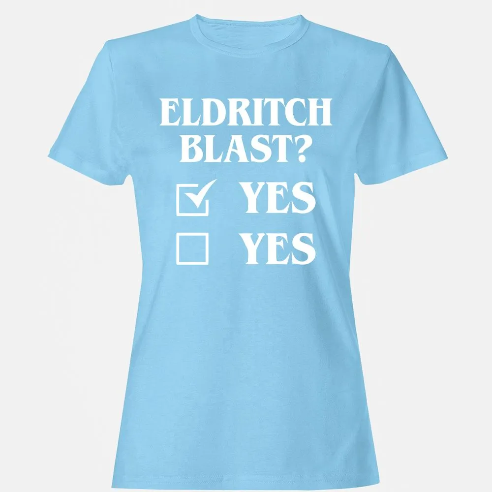 Eldritch Blast Yes Women's T-Shirt - Light Blue - 8