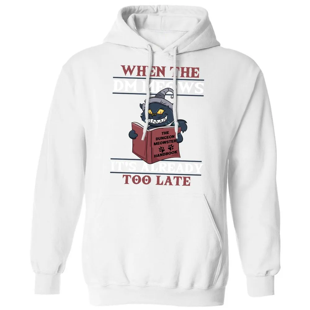 When The DM Meow Classic Unisex Hoodie - White - 11