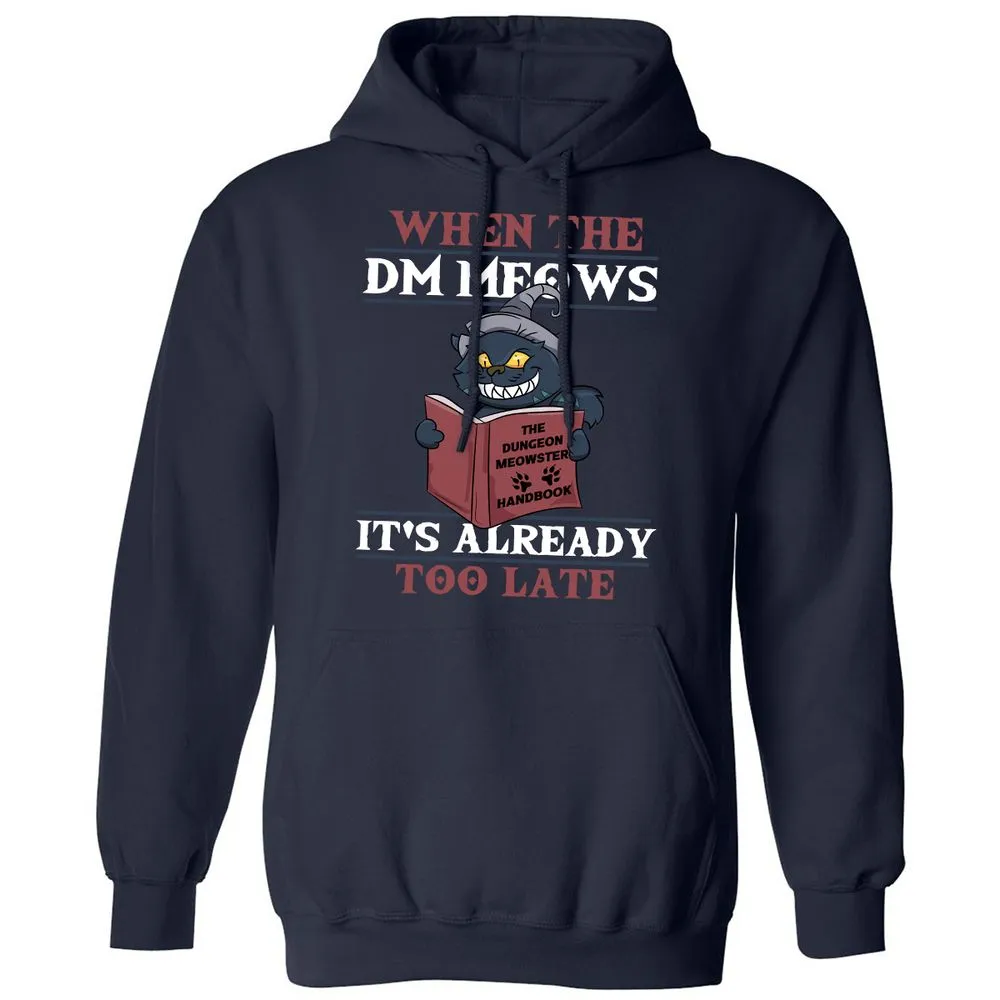 When The DM Meow Classic Unisex Hoodie - Navy - 2
