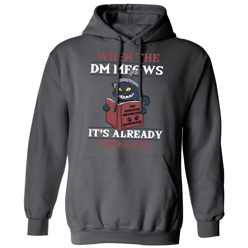 When The DM Meow Classic Unisex Hoodie - Charcoal - 7