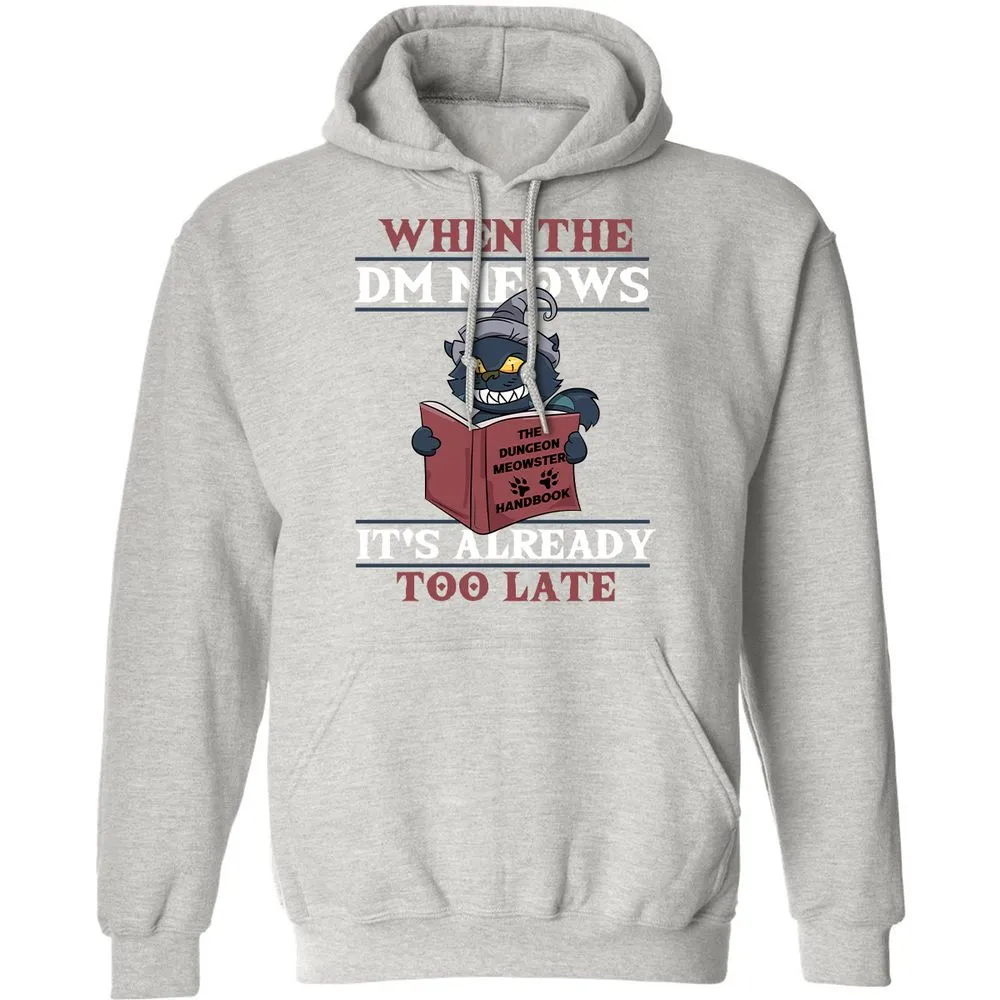 When The DM Meow Classic Unisex Hoodie - Ash - 8