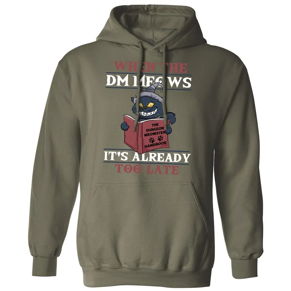 When The DM Meow Classic Unisex Hoodie - Military Green - 4