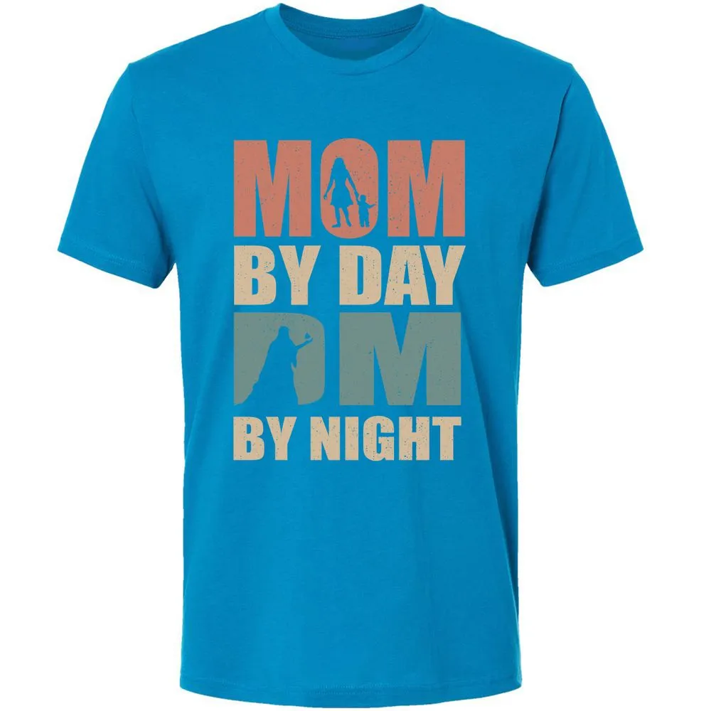 Mom By Day DM By Night Premium Unisex T-Shirt - Turquoise - 16
