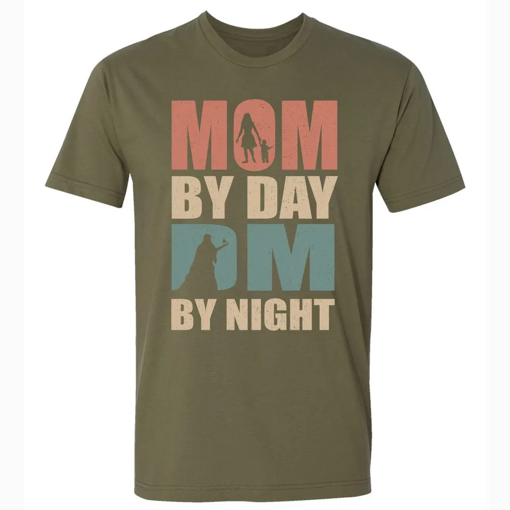 Mom By Day DM By Night Premium Unisex T-Shirt - Military Green - 5