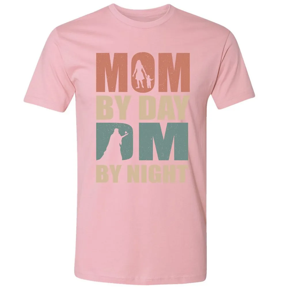 Mom By Day DM By Night Premium Unisex T-Shirt - Light Pink - 3