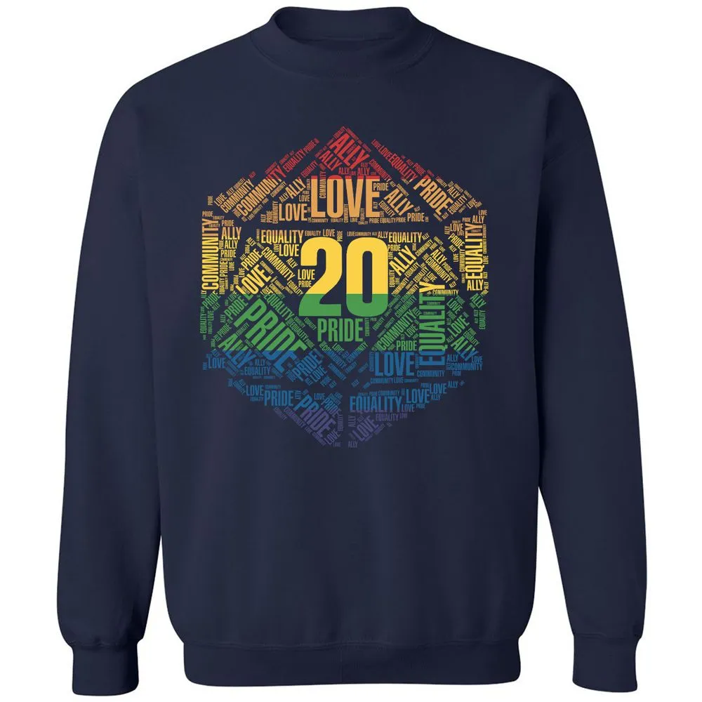 D20 Pride Classic Unisex Sweatshirt - Navy - 2