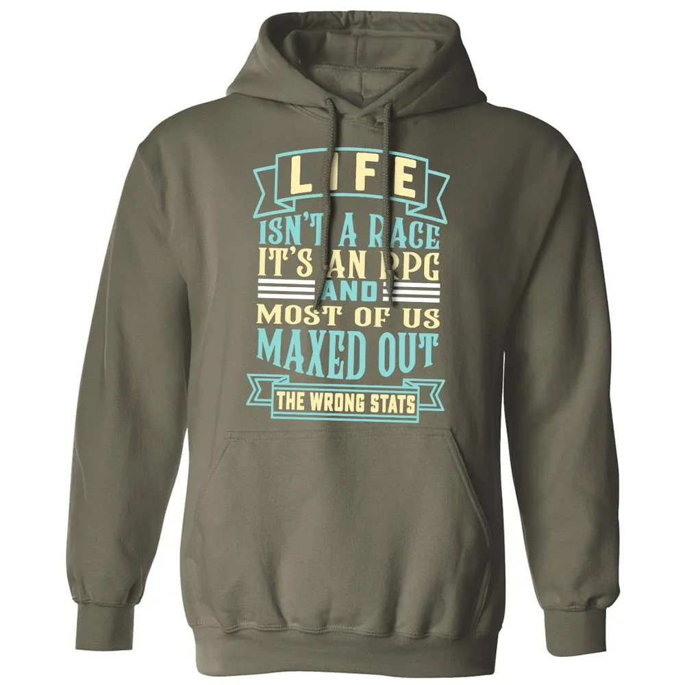 Life Is A RPG Classic Unisex Hoodie - Military Green - 4
