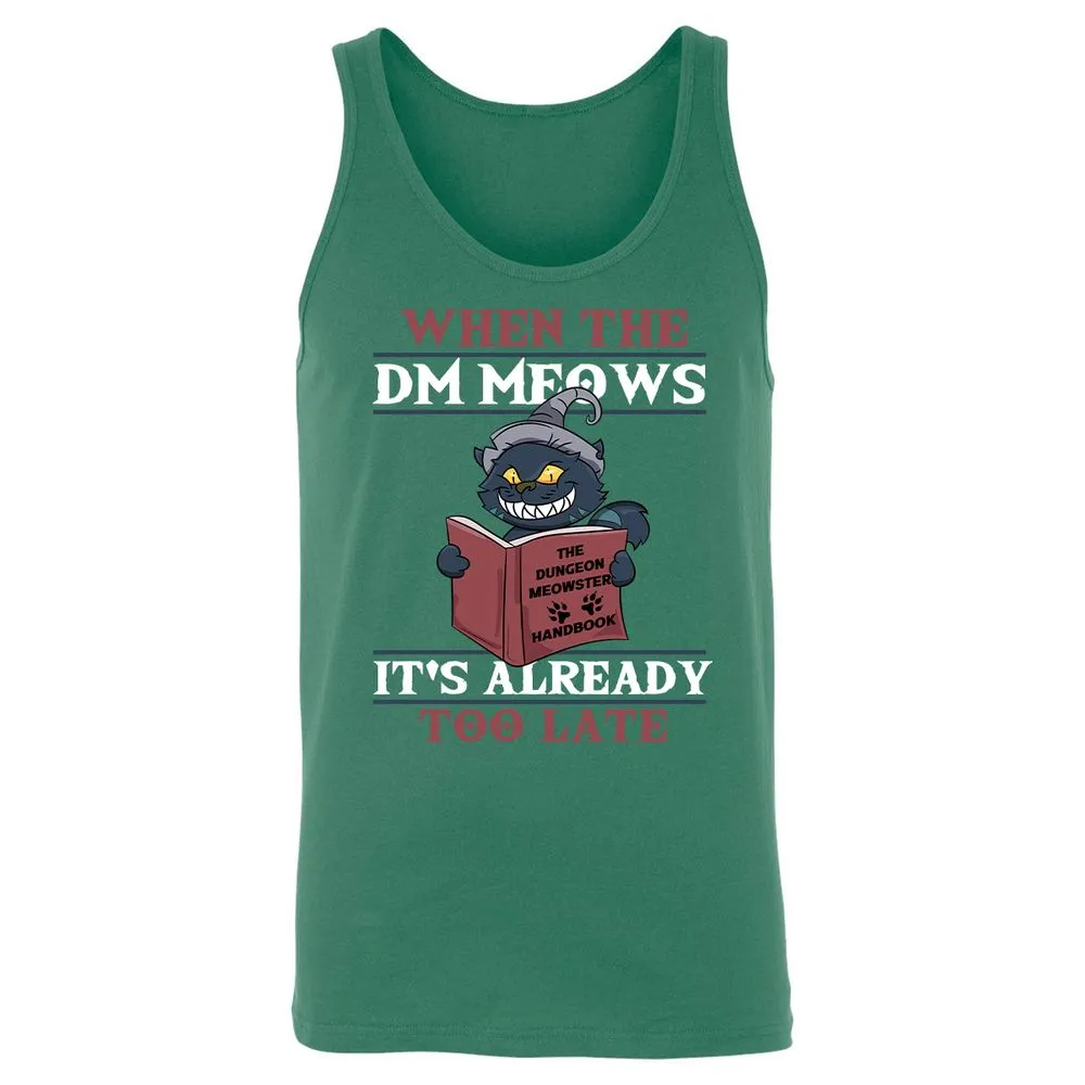 When The DM Meow Unisex Jersey Tank - Kelly - 9